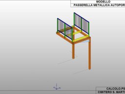 2-Progetto tridimensionale della struttura da posizionare nel luogo di passaggio